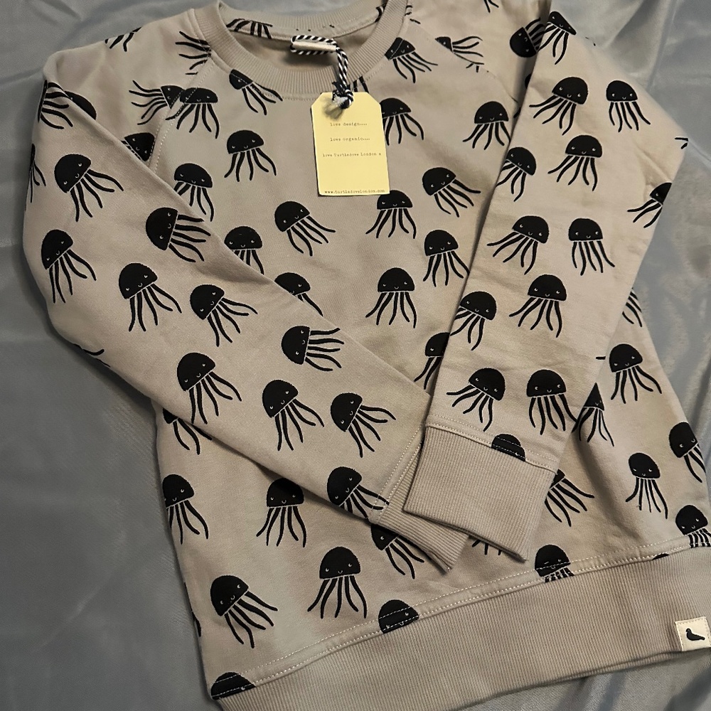 Turtledove London Jellyfish Print Sweatshirt